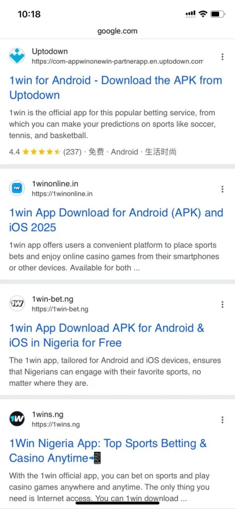 Open in Safari